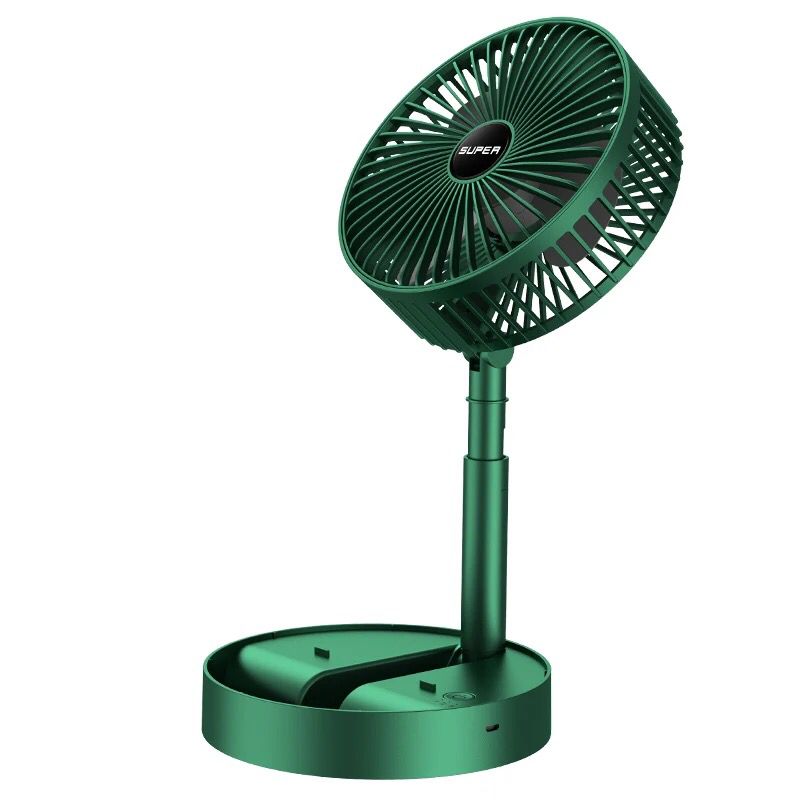 High Speed Rechargeable Table Fan | 2100 RPM Portable Noiseless Desk Fan with 3 Speed Airflow & 1800mAh Battery 💨