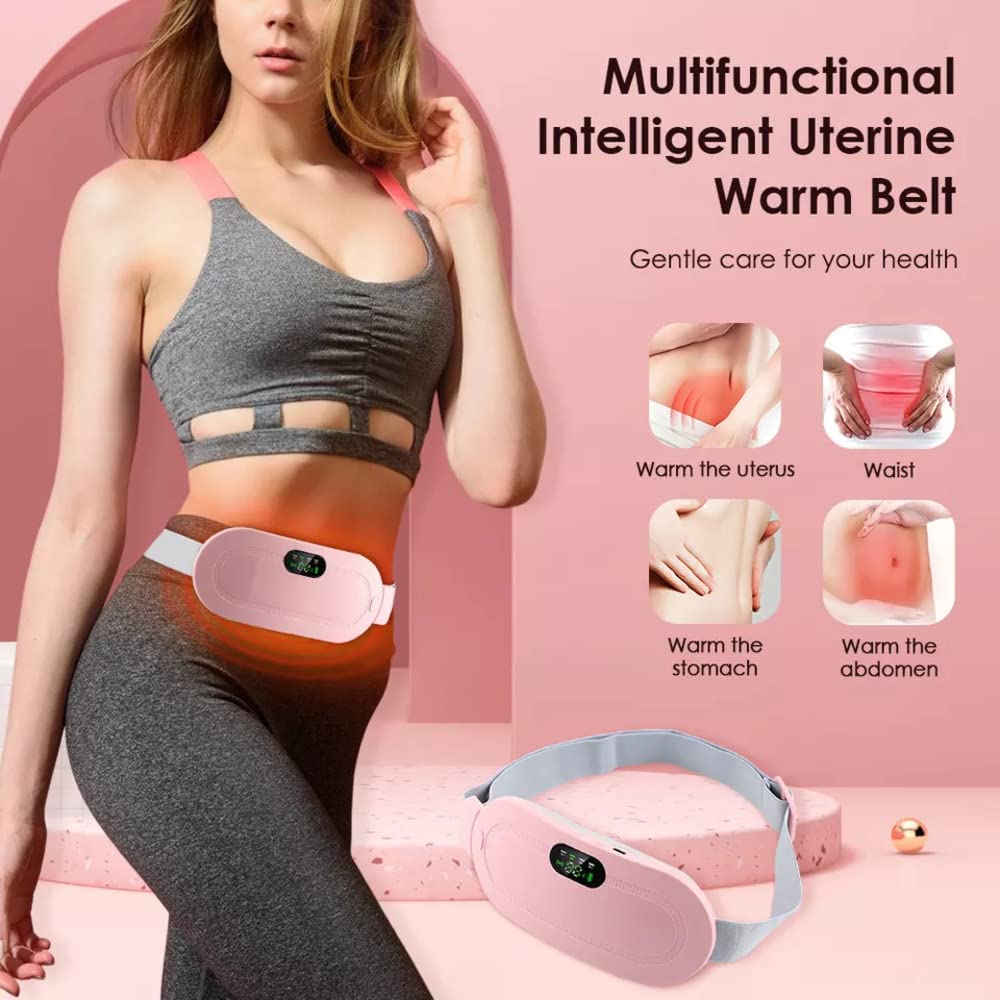 ComfortHeat™ Period Pain Relief Belt | Portable Heating & Vibration Massager for Women