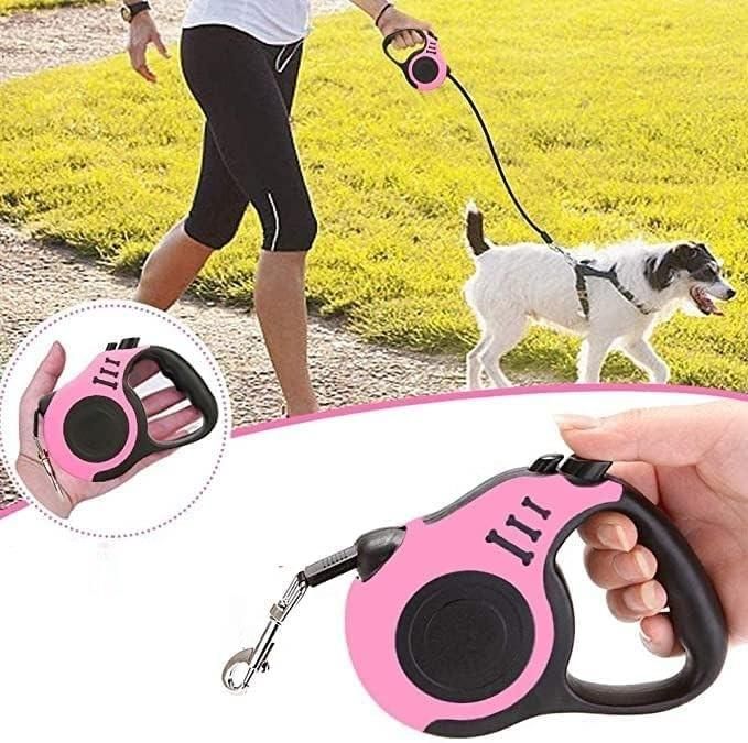 FlexiWalk™ 5M Pet Leash | Strong Adjustable Dog & Cat Walking Strap