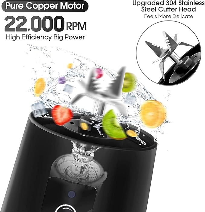 Portable Electric Juicer Blender | USB Rechargeable Smoothie Maker Bottle