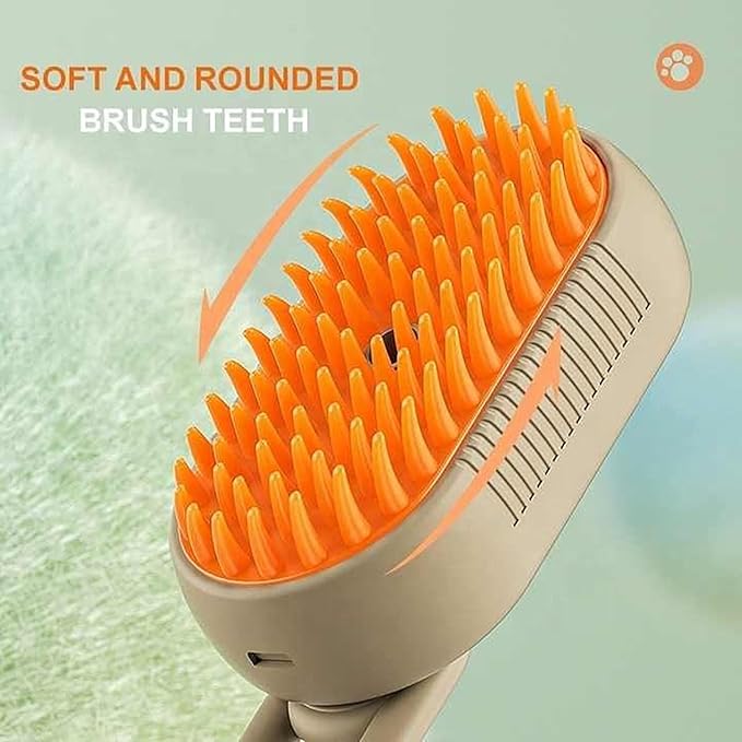 SteamGlow™ Pet Steam Brush | 3-in-1 Grooming & Hair Removal Brush for Dogs & Cats