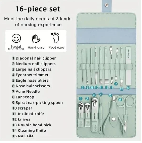 Premium Stainless Steel Nail Clipper Set | Portable Manicure Tool