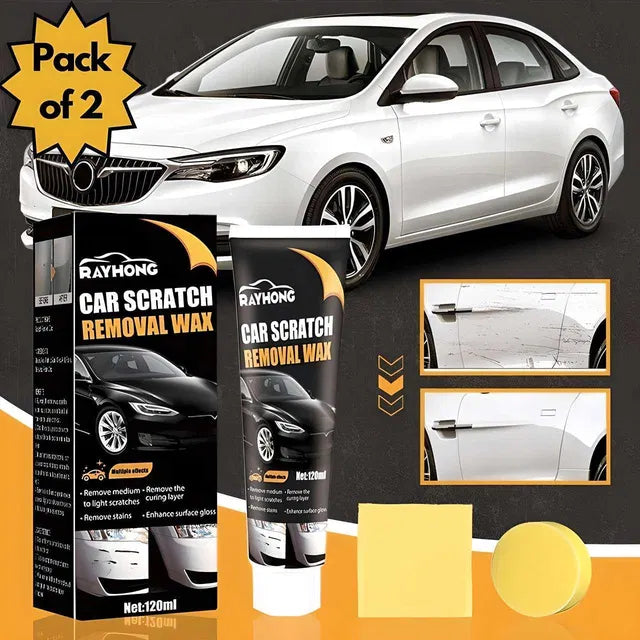 Car Scratch Removal Wax (Pack of 2) | Car Body Scratch Repair & Shine Polish
