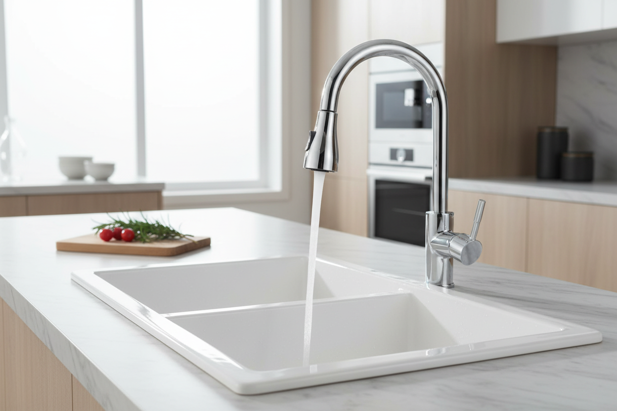 Kitchen Sink Faucet in modern kitchen